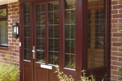 Entrance-door-and-porch-in-Mahogany